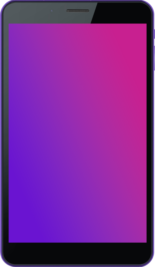 The black tablet width pink display